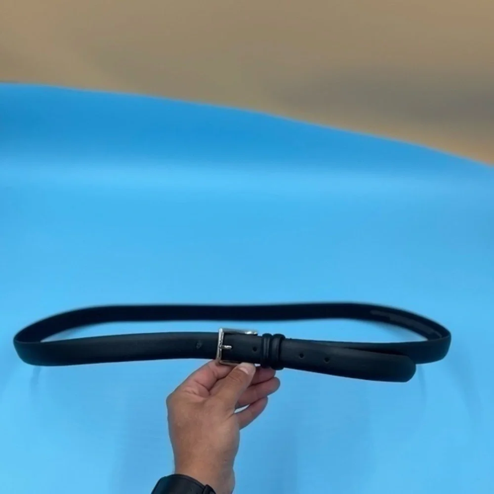 Genuine Black Leather Mens Belt